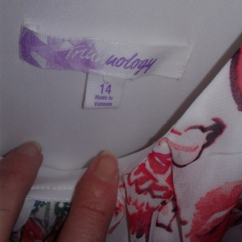 Stunning pink floral dress size 14 - Picture 4 of 6